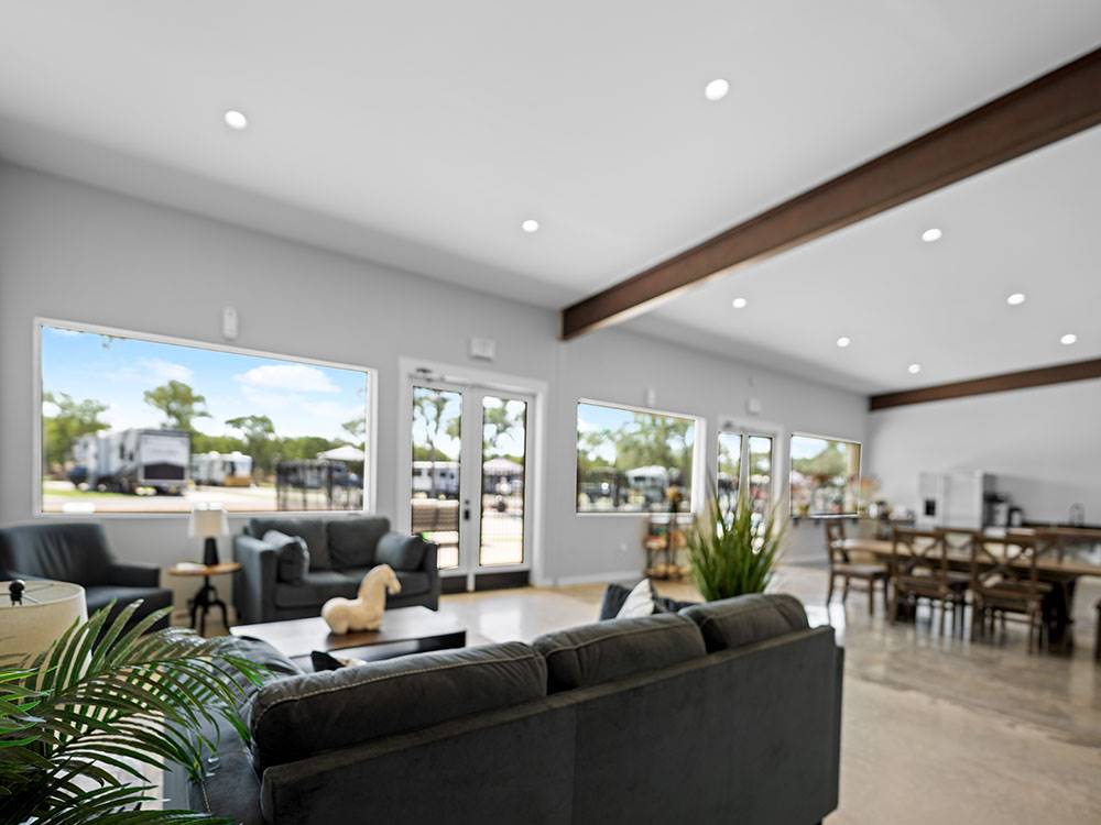 An indoor gathering area