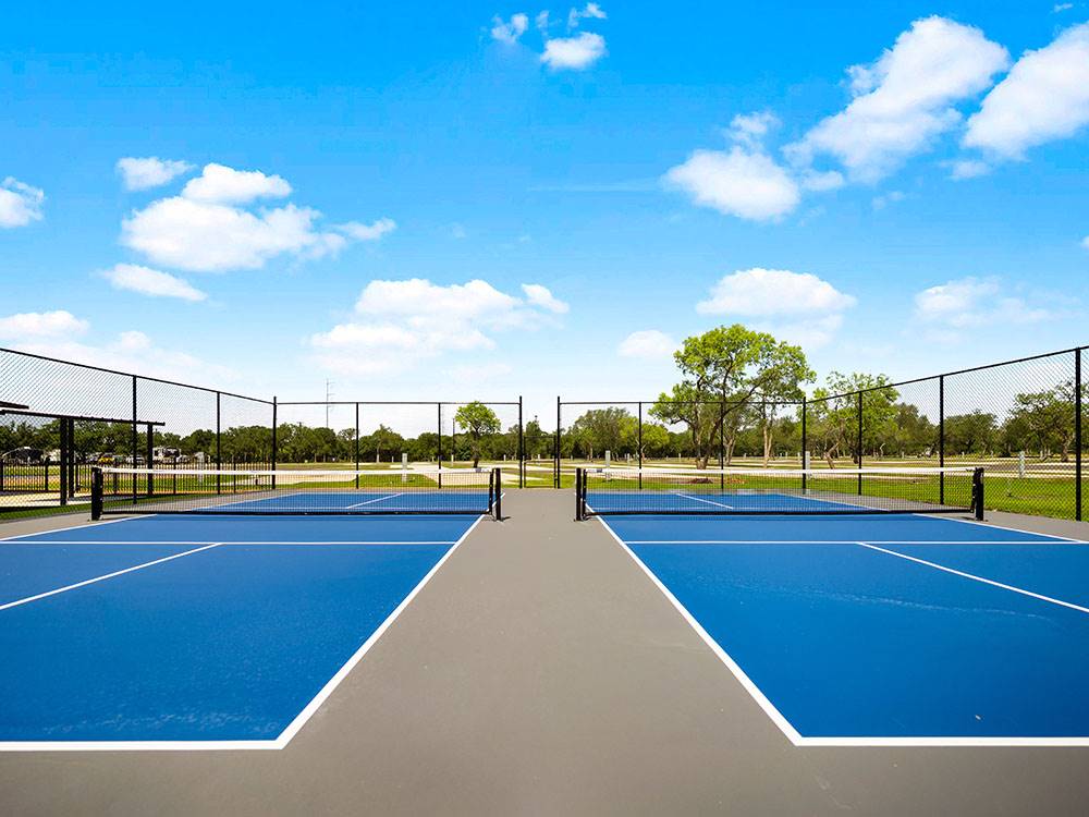 The pickleball courts