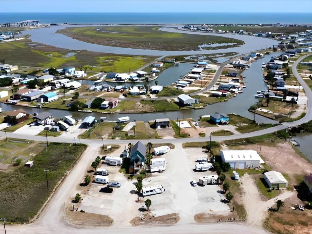 Aerial view of sites