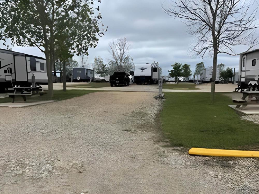 Open RV space at site East Austin RV Park
