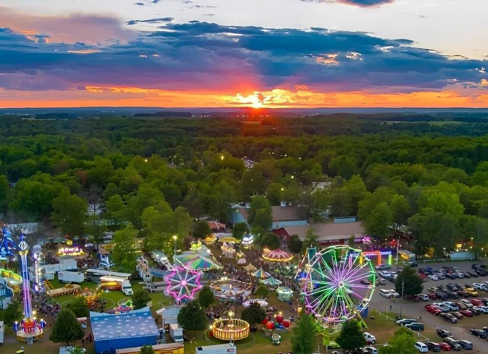 Overhead view of fair