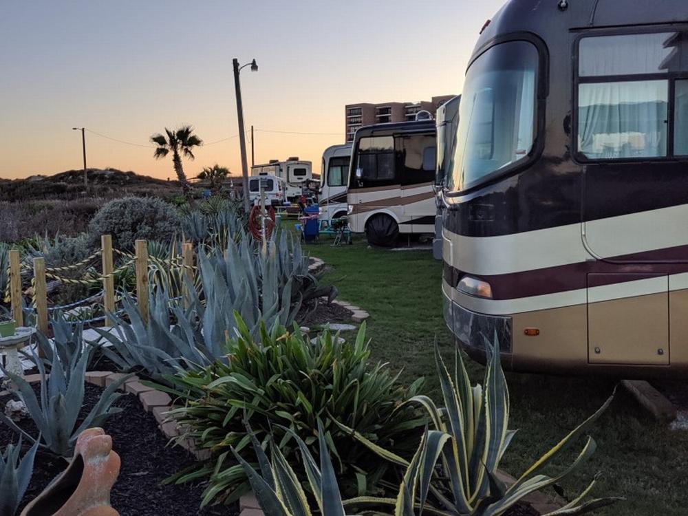 Areal view of On The Beach RV Park