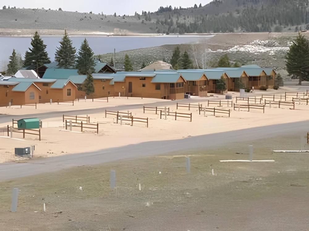 Open RV's space and cabins at Panguitch Lake Resort