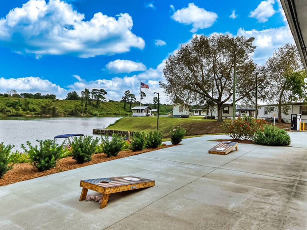Cornhole area