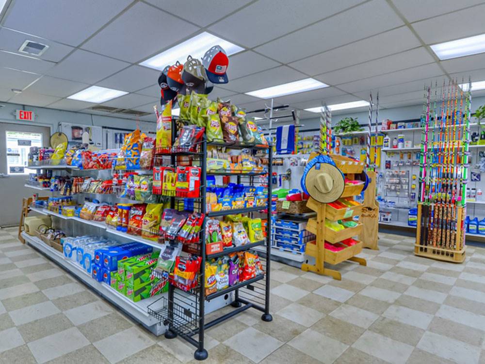 Interior of store