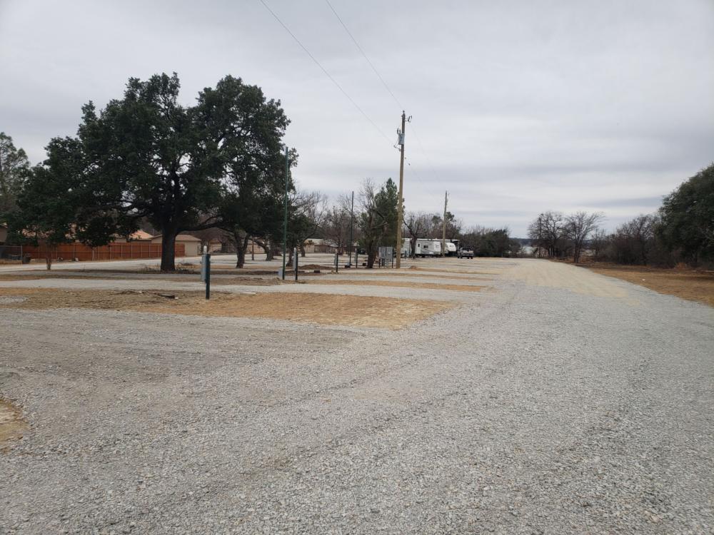 Open RV site at Wall's Ponderosa RV Park & Marina