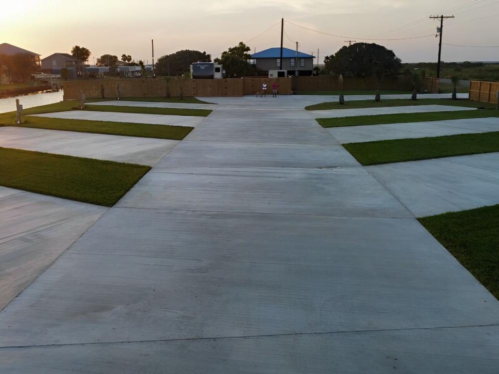 Open RV spaces at site Waterside RV Resort