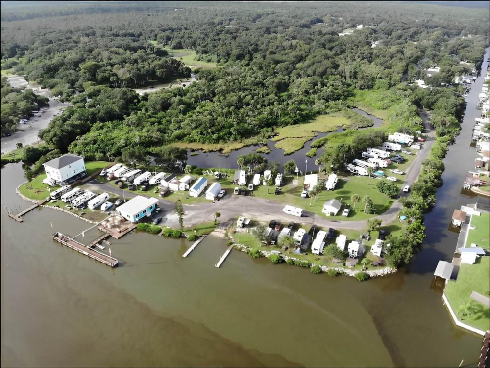 Aerial view of the park