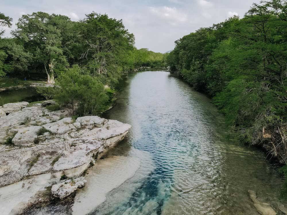Big Rock by the Frio River at CAMP COLD SPRINGS