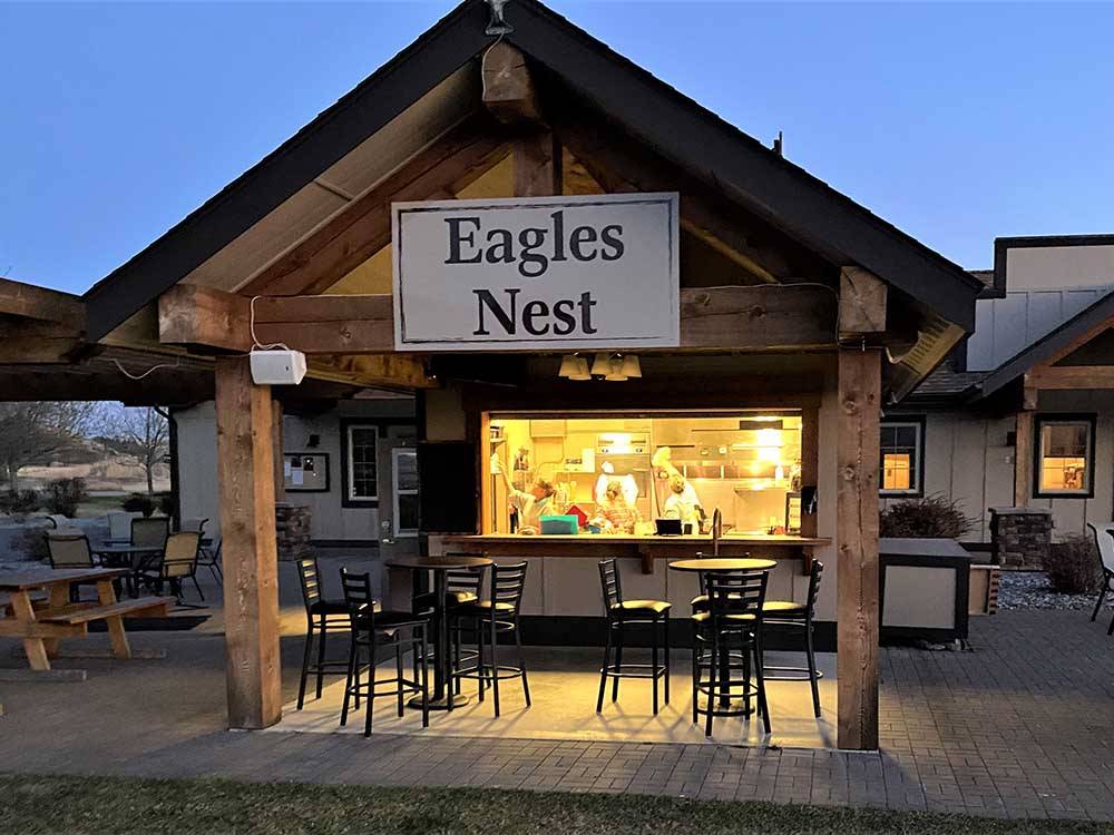 The Eagles Nest cafe at INDIAN SPRINGS RANCH GOLF & RV RESORT