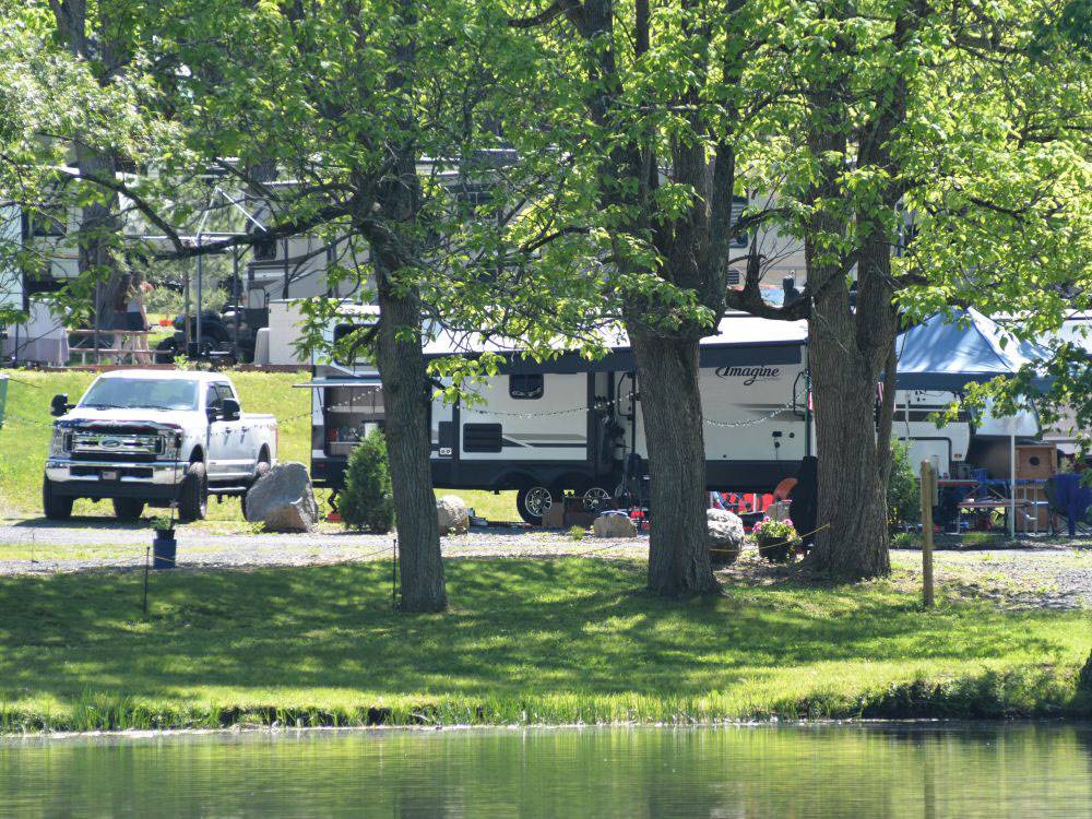 RV sites near the pond