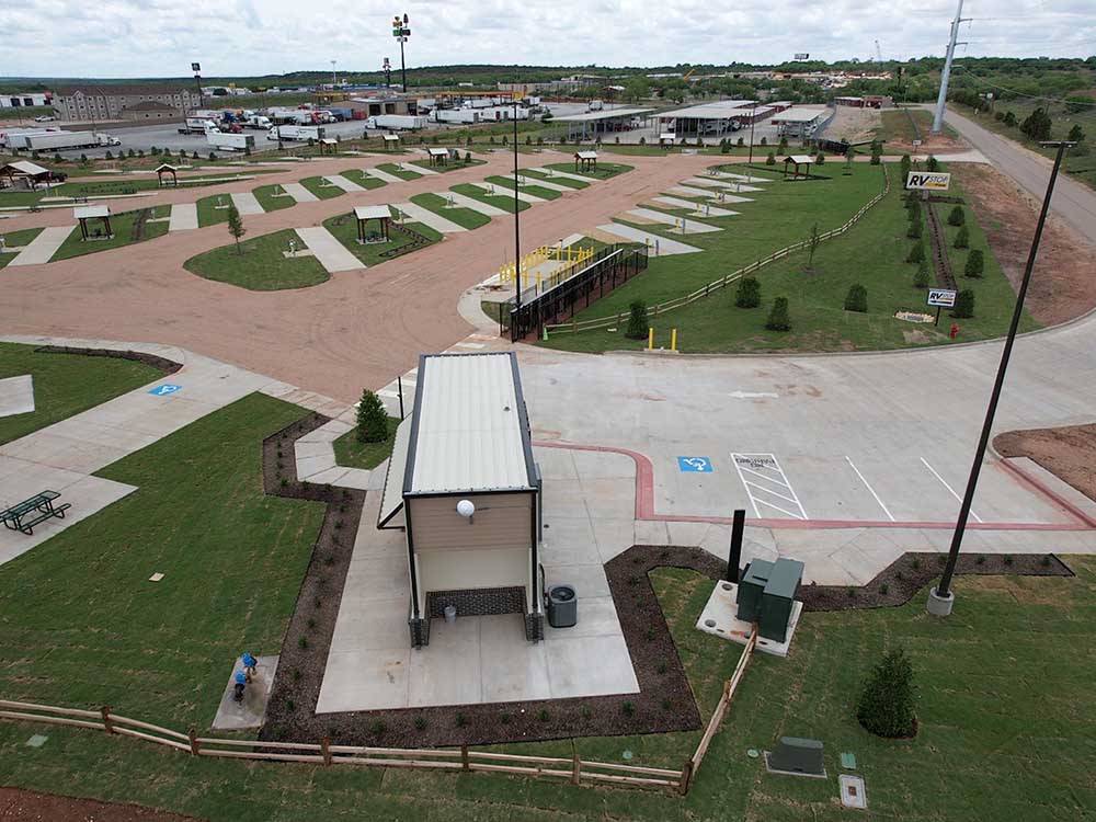 The front entrance and paved RV sites at LOVE'S RV STOP - 475