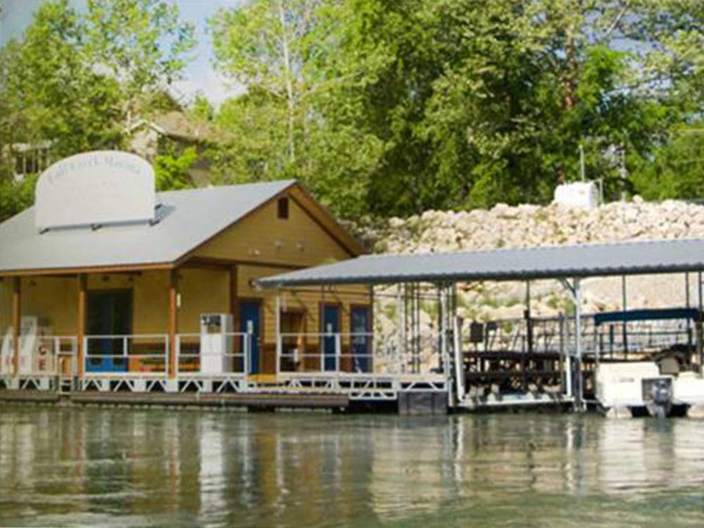 The main boat docking area