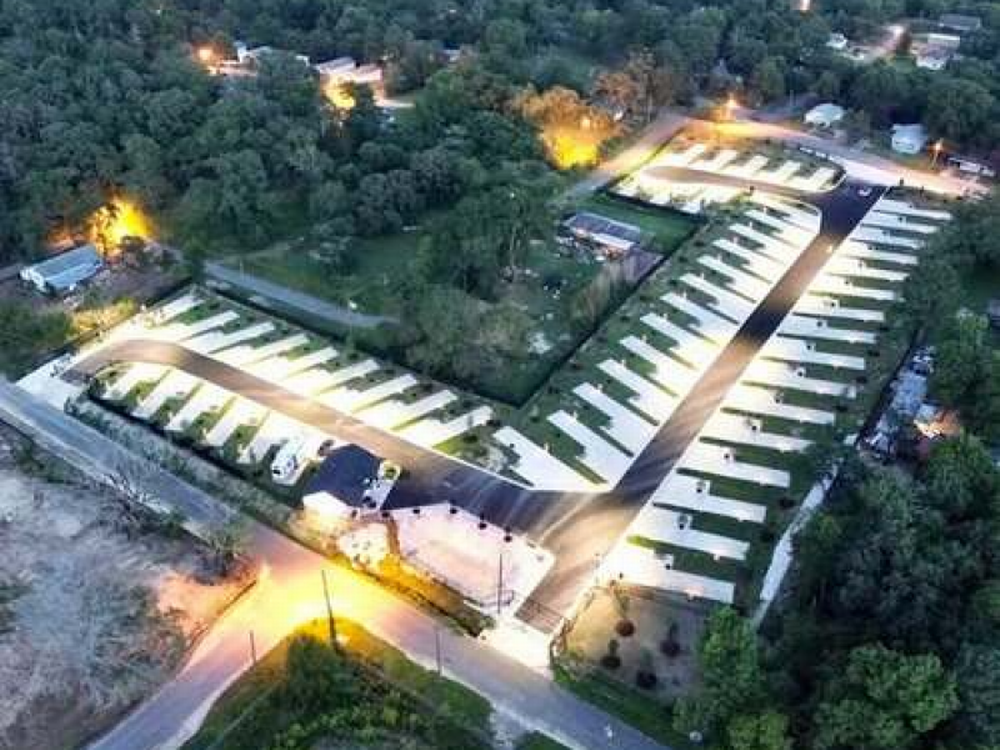 Overview of the park at Finish Line RV Park