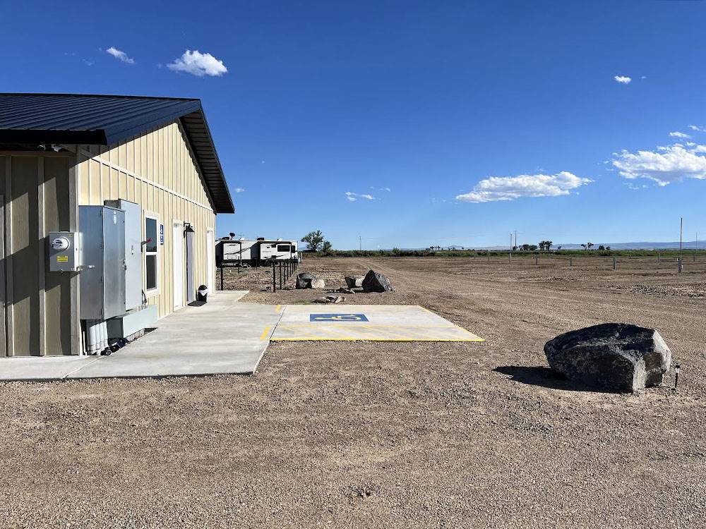 Side view of the building at SAN LUIS VALLEY RV RESORT