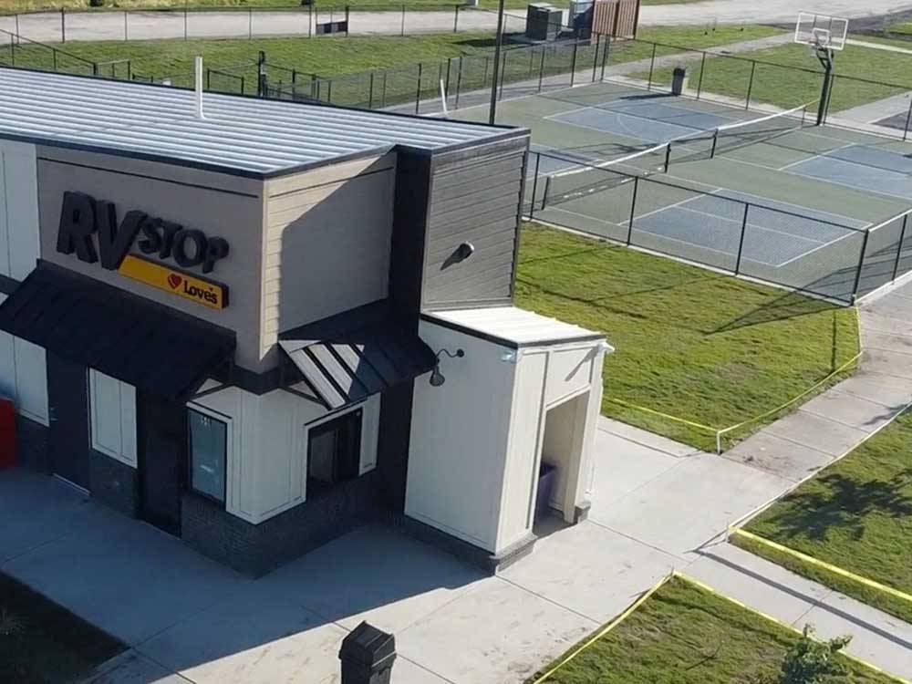 Aerial view of the front office at LOVE'S RV STOP - 686