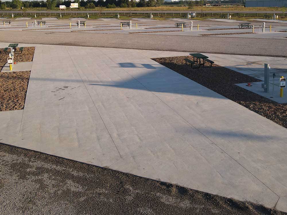 A view of paved site number 4 at LOVE'S RV STOP - 608