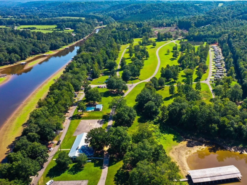Aerial View at Arrowhead RV Resort at Smith Lake