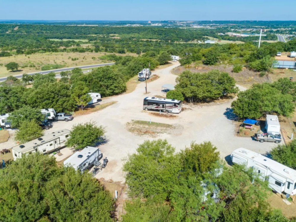 Aerial view at Eagles Nest RV Park