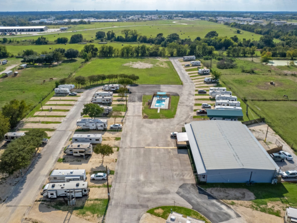 Aerial View at Reveille Ridge RV Park