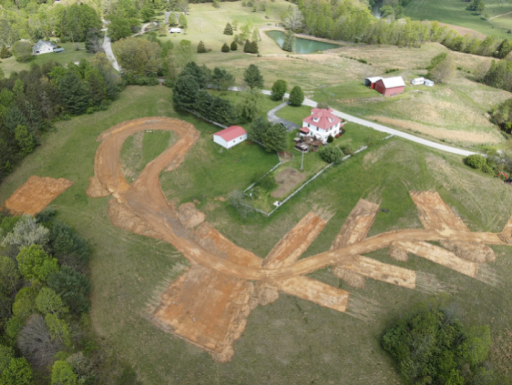 Aerial View of Campground at Firefly Hills