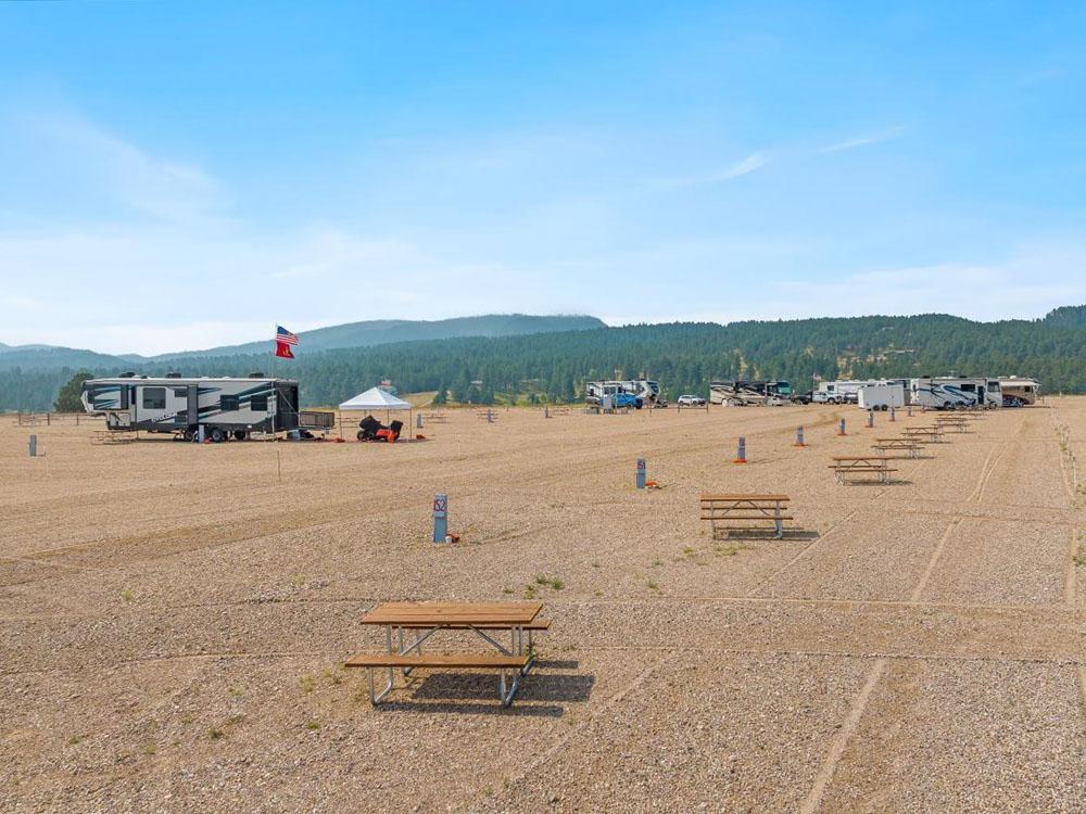 RV sites with picnic tables and hookups at BLACK HILLS VISTA RV PARK