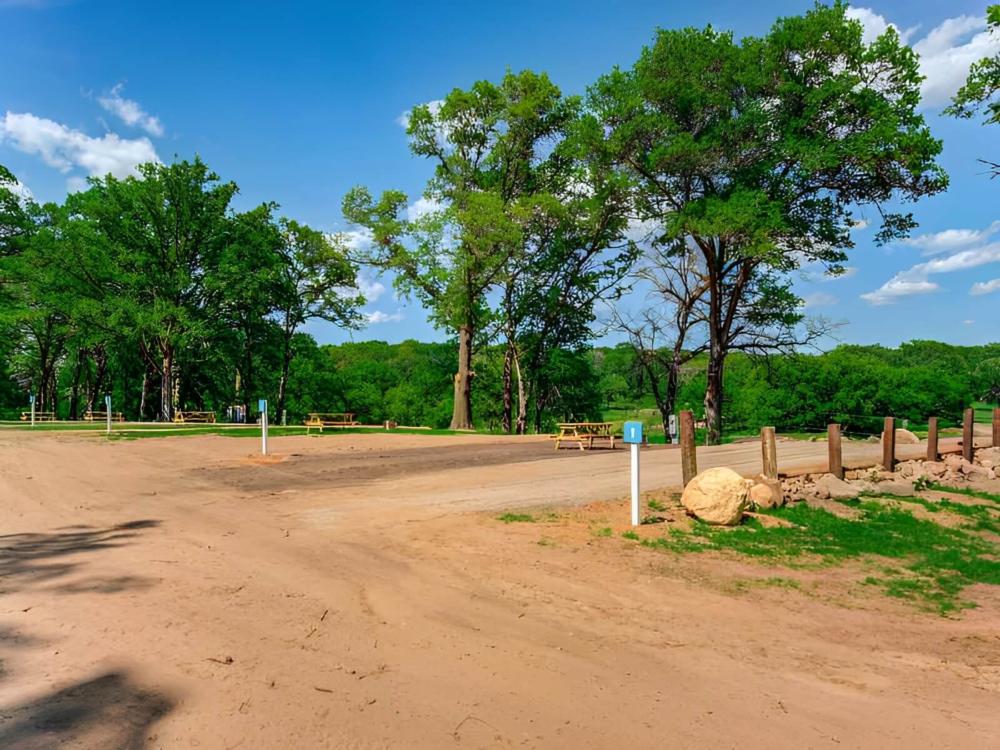 Open RV space at site Big Rock Creek