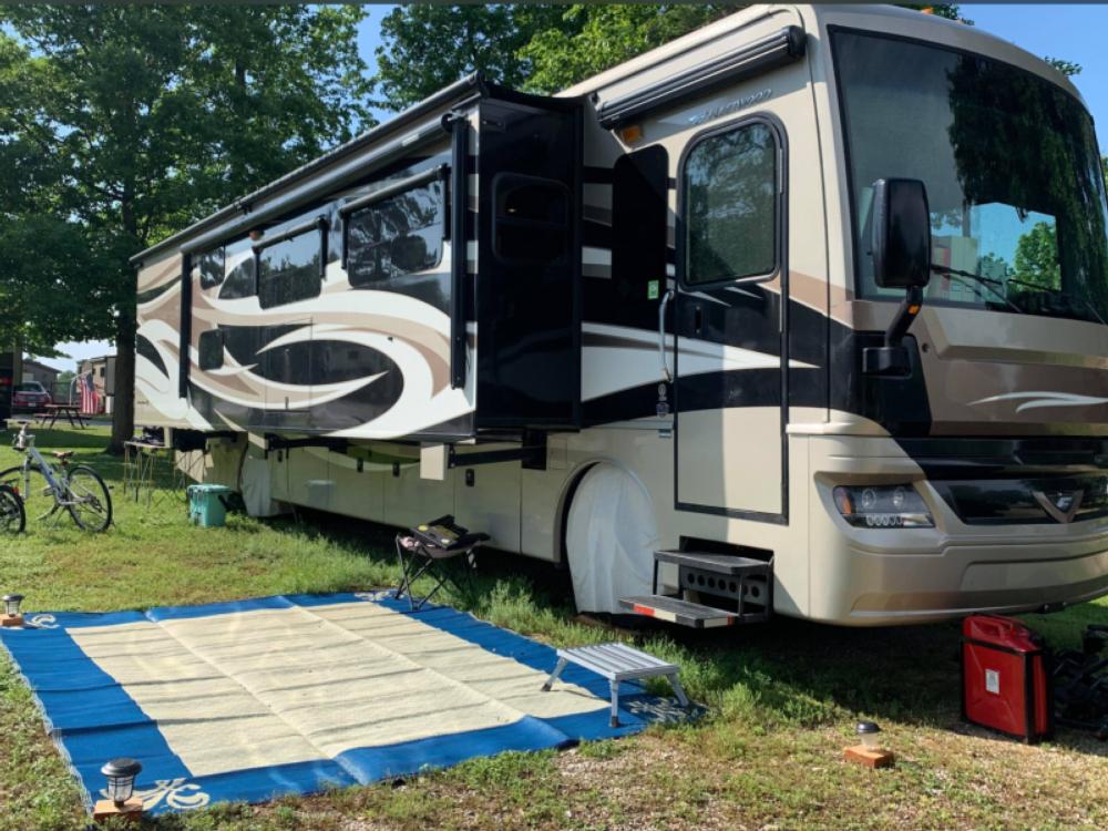 Class A motorhome with slide-out at Southern Comfort RV