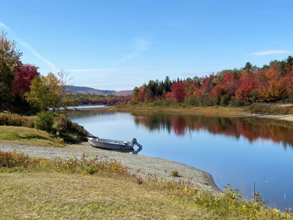 Boat launch by the river at Jackman Landing Campground & Cabins