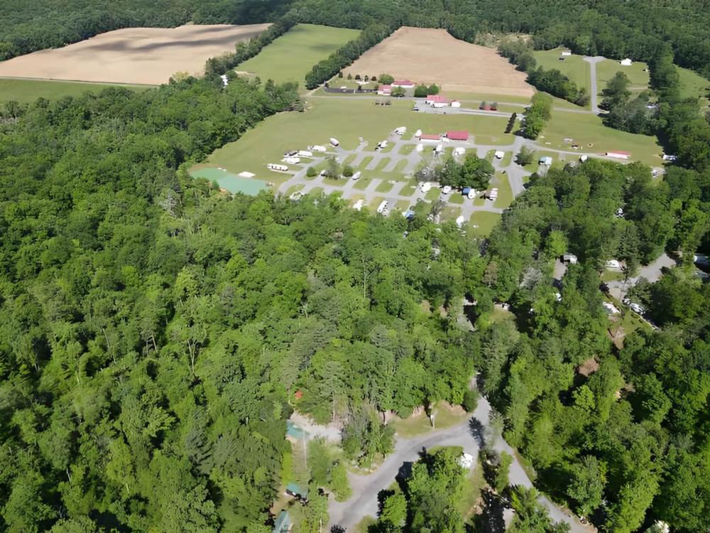 Overhead view at Wildwood RV Resort