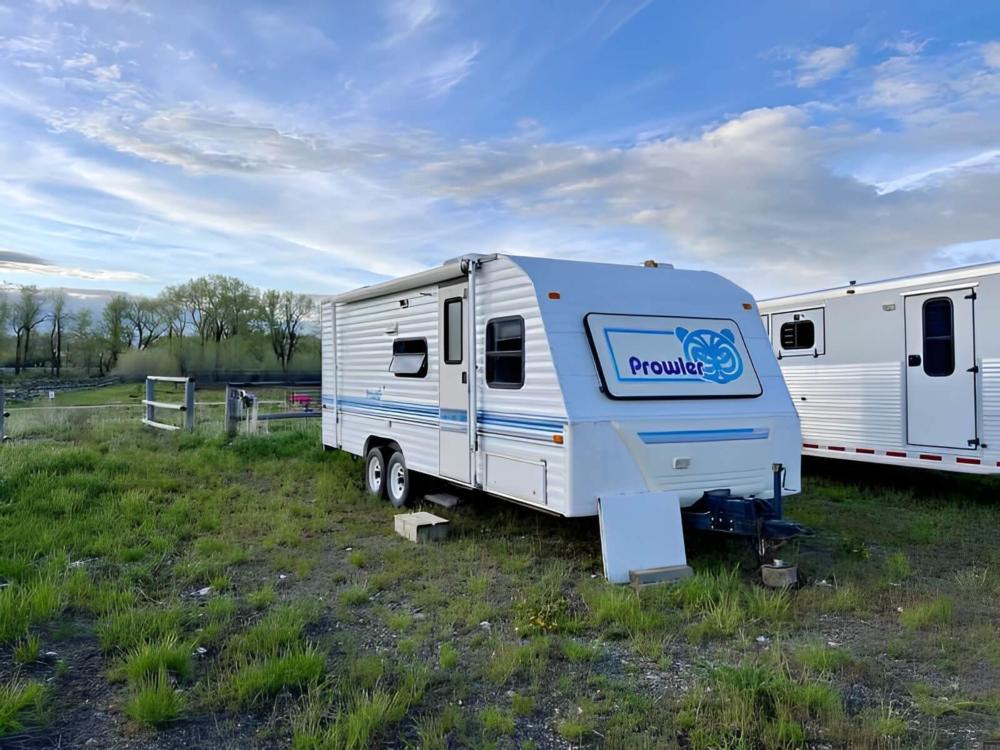 Trailer parked at site HAPI Trails Ranch