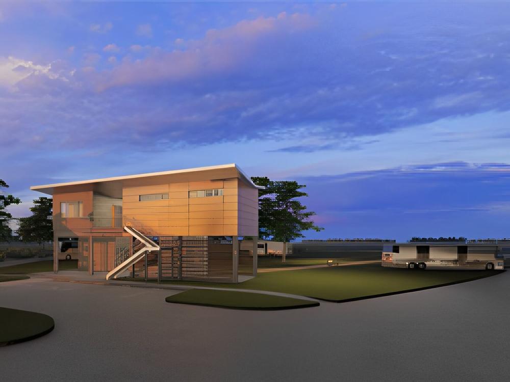 Rendering of sites and building at Lighthouse Bend