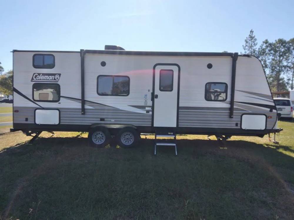 Trailer with steps out at 341 RV Park