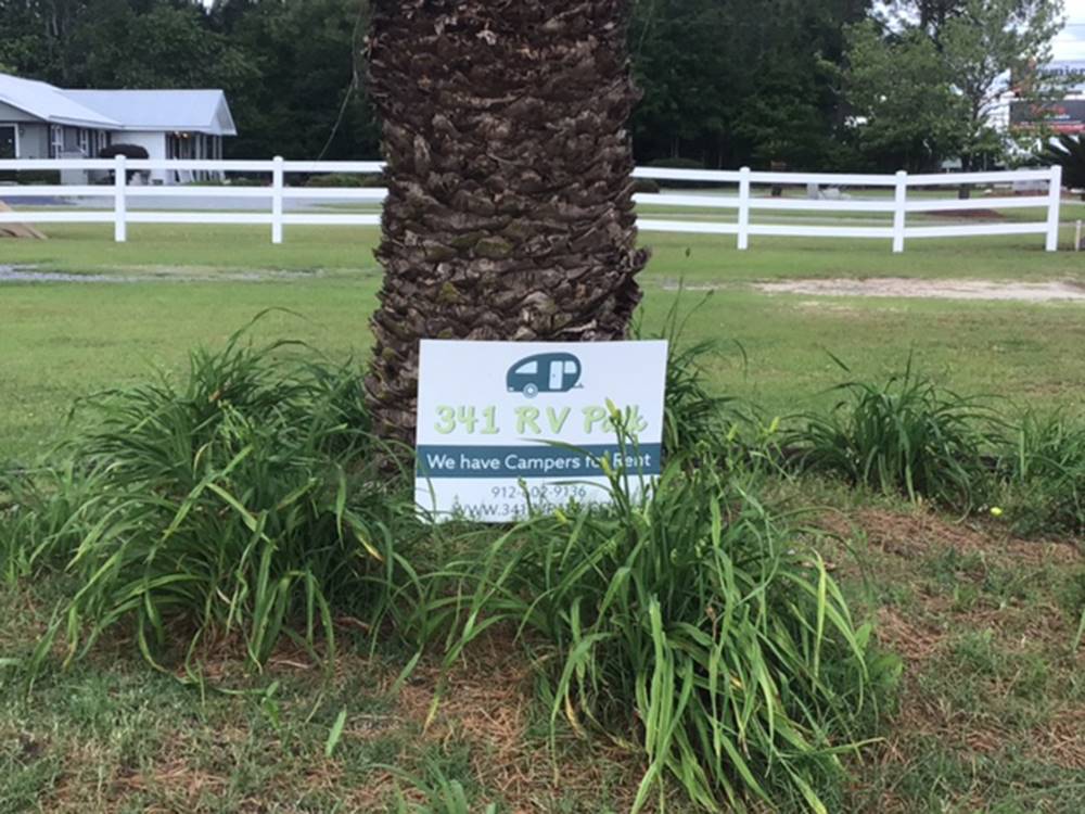 Park sign at 341 RV Park