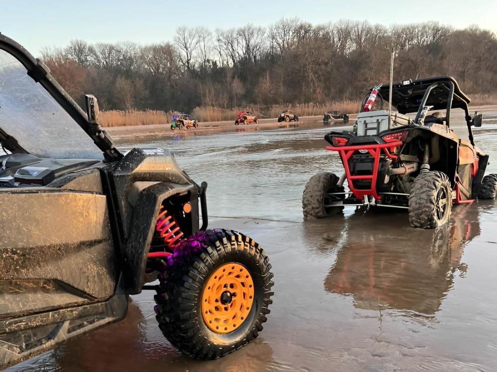 ATVs in water