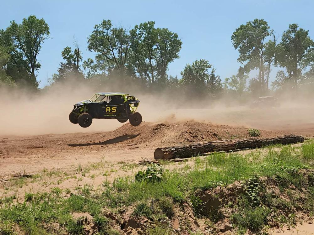 ATV on obstacle track