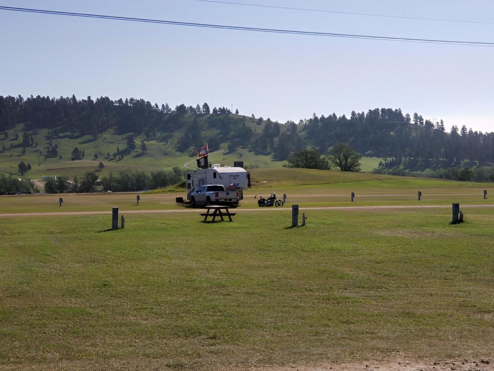 Grassy campground sites