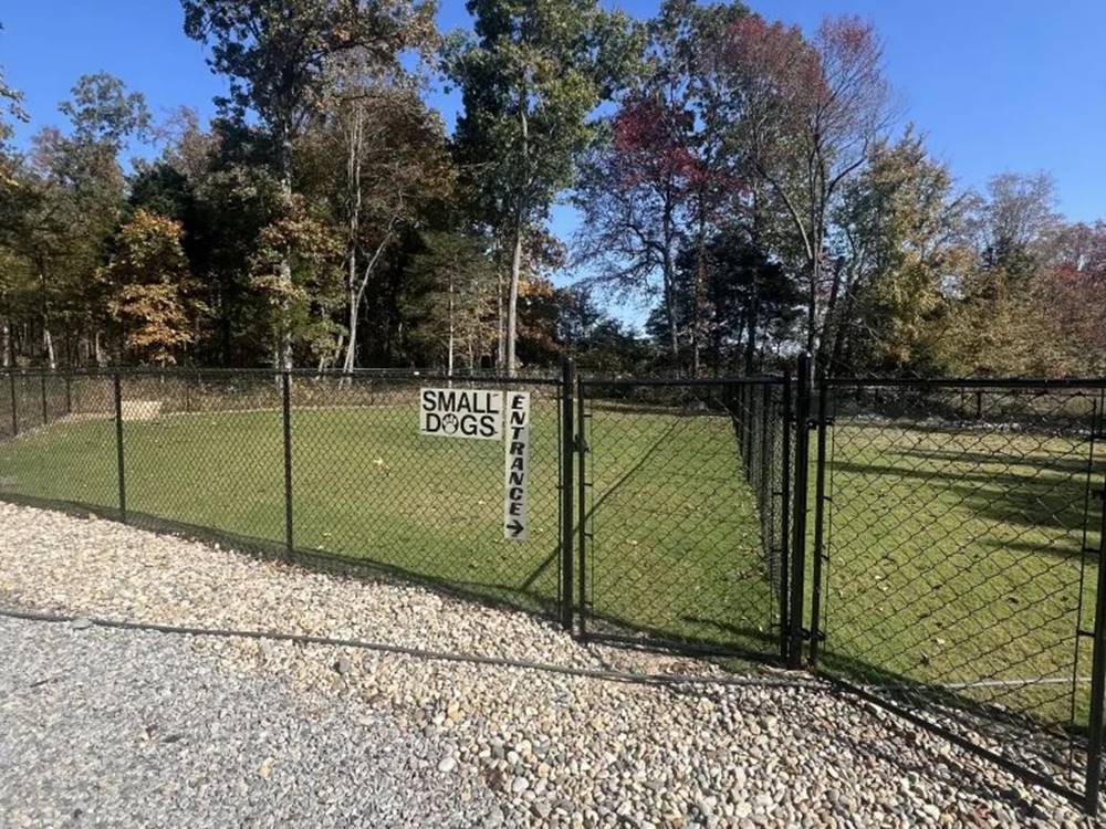 Dog area at Midway RV Park and Cabin Rentals