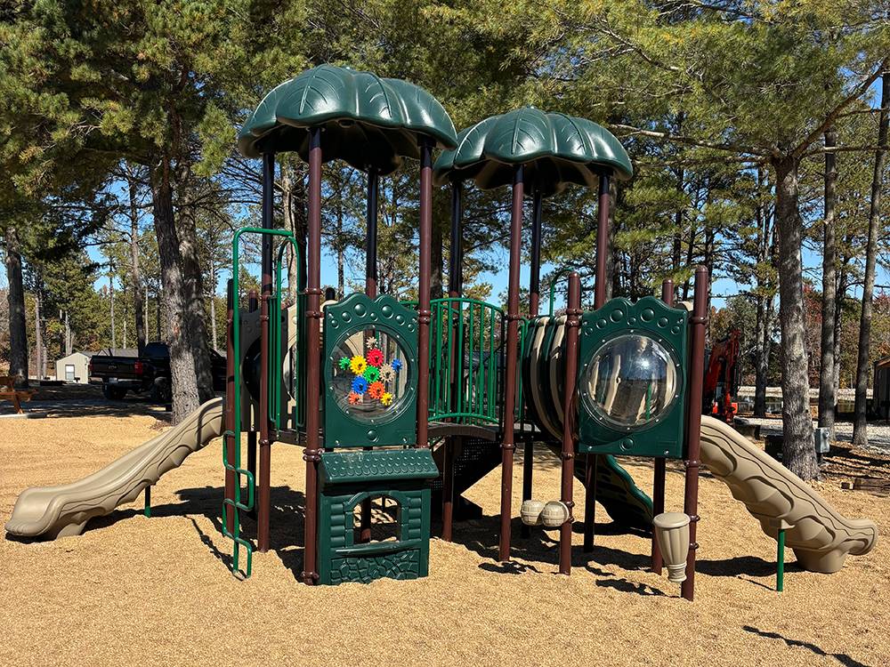 Playground equipment at Midway RV Park and Cabin Rentals