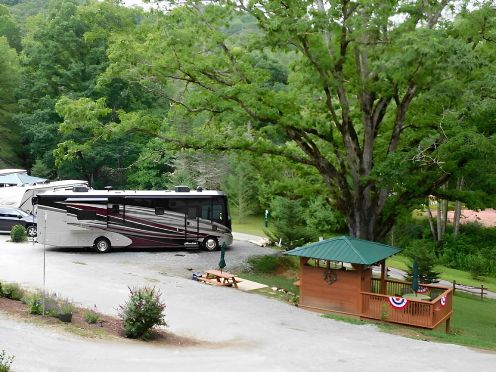 Big rig parked in a site