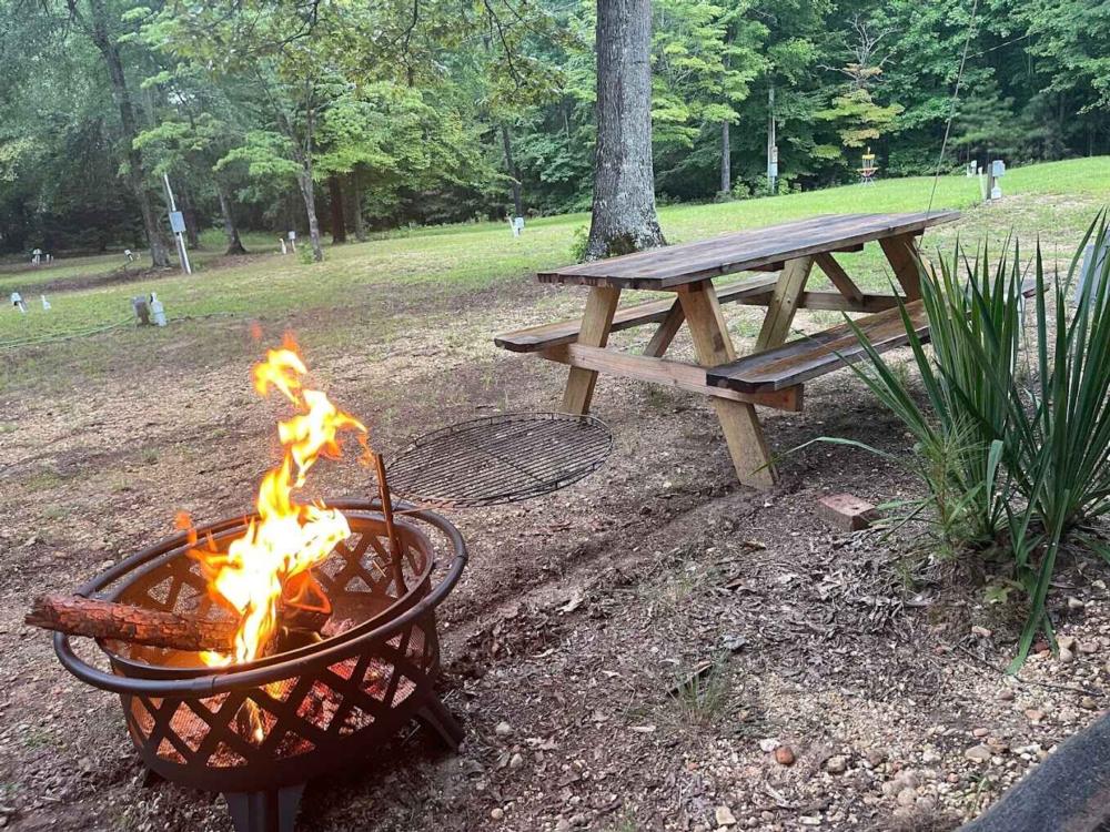 Fire ring at campsite at Turkey Hill RV Park