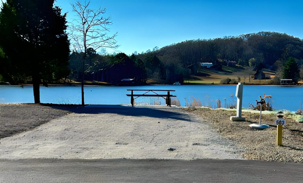 Open RV space at site Rockwood Marina & RV Resort