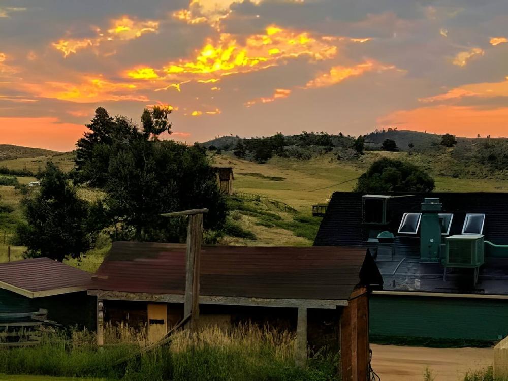 A view of the sunset