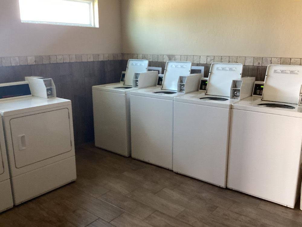 Washers and dryers at BEXAR CAVE RV PARK