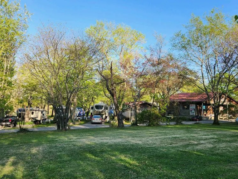 Sites with trees at Owls Roost Campground