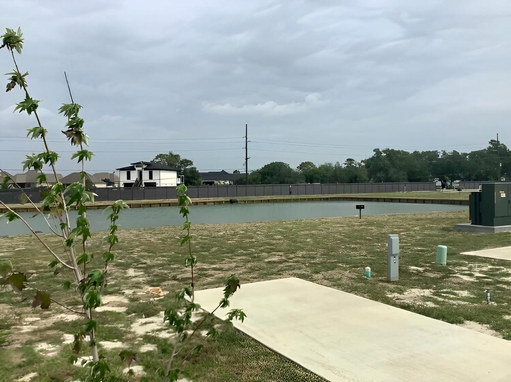 Overhead view at site Roundbunch Bayou RV Resort