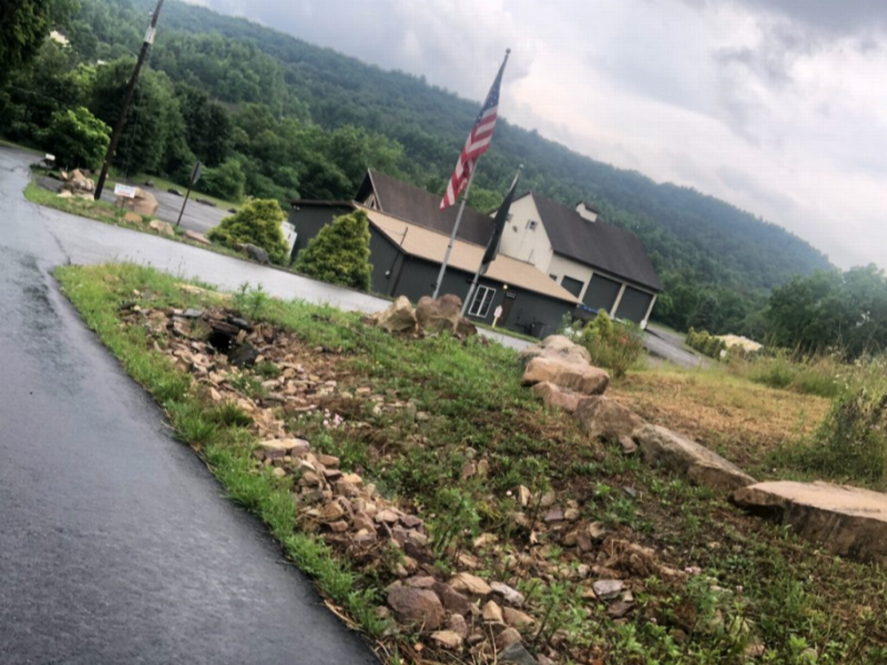 Road to the office Pocono Point RV & Campground