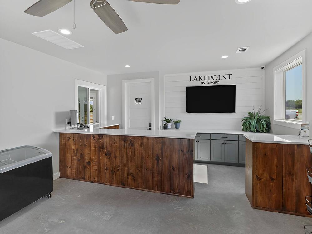 The office reception area