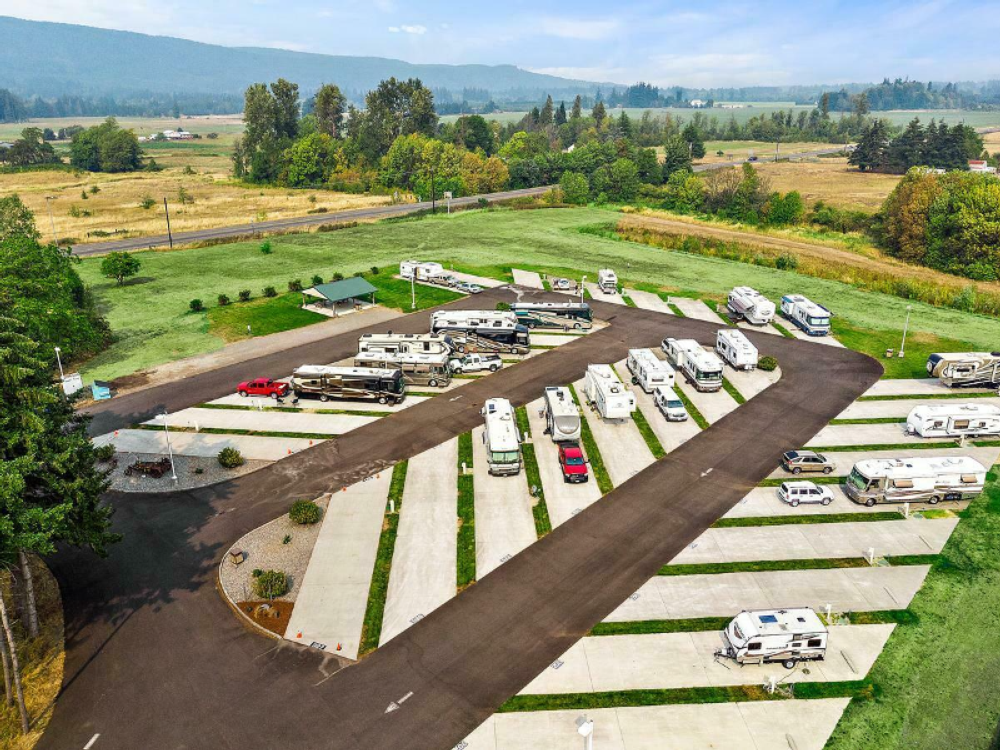 Aerial View of sites at Kickapoo Lucky Eagle Casino Hotel RV Park