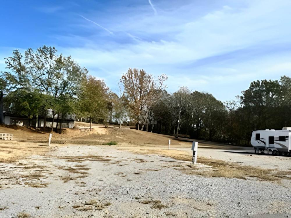 Gravel sites at the park
